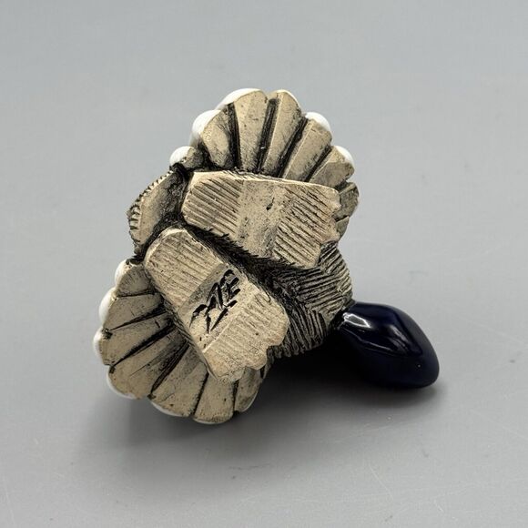 Vtg Artesania Rinconada Pelican Figurine Uruguay Signed Animal Pottery 3" Bird - Picture 8 of 9